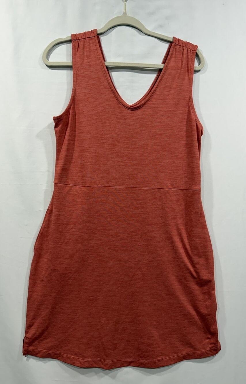Toad & Co Women's Rosemarie Tank Dress Orange Sz M Pockets Outdoors Gorpcore